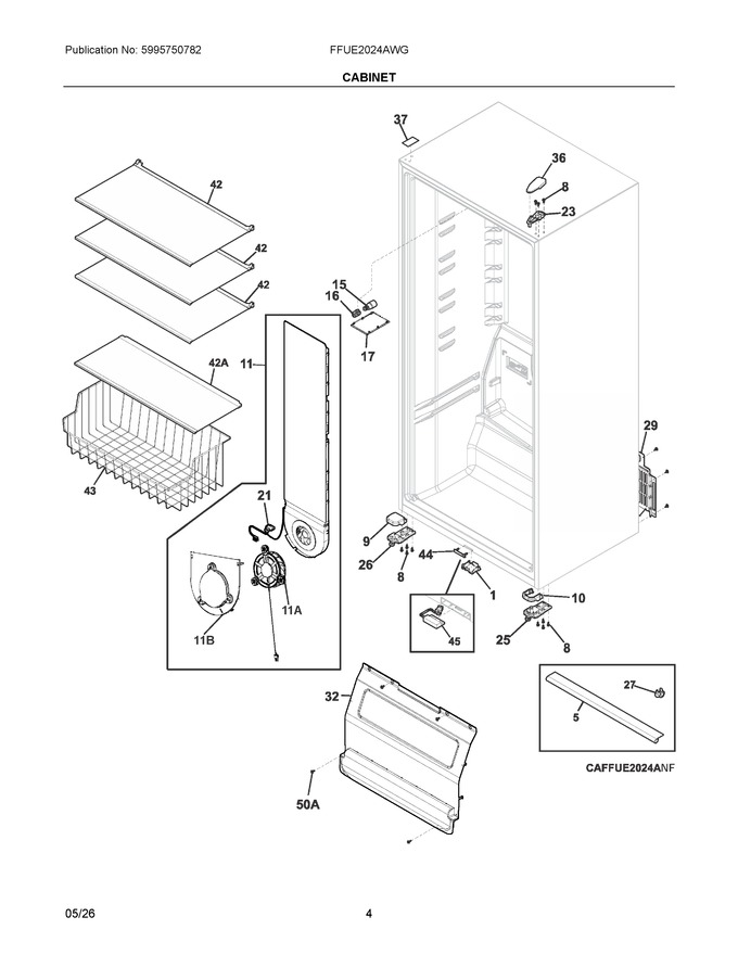 Diagram for FFUE2024AWG