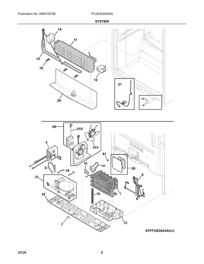 Diagram for FFUE2024AWG