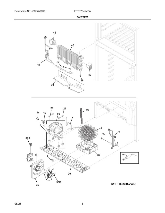 Diagram for FFTR2045VSA