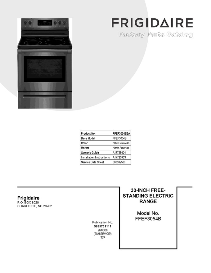 Diagram for FFEF3054BZA