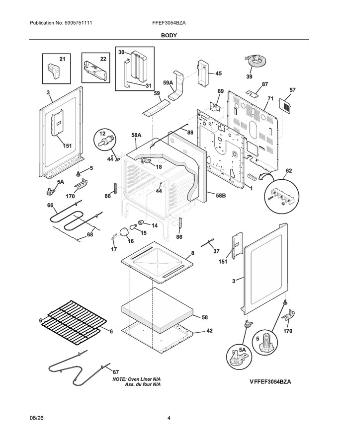 Diagram for FFEF3054BZA