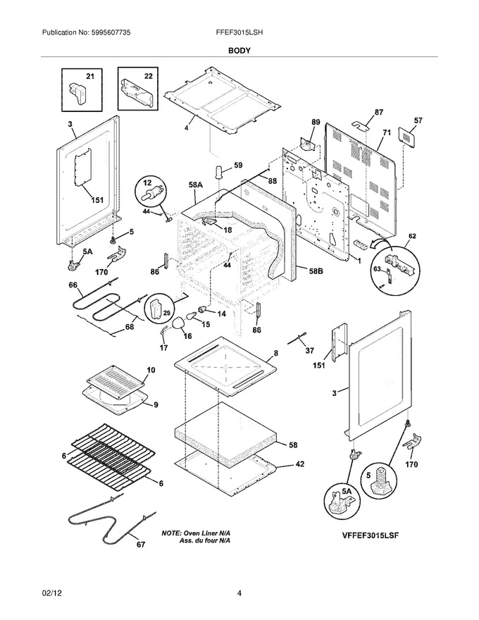 Diagram for FFEF3015LSH