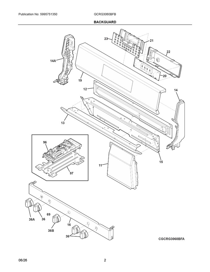 Diagram for GCRG3060BFB