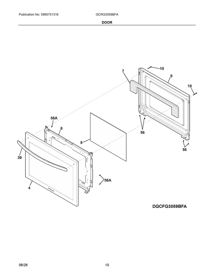 Diagram for GCRG3059BFA
