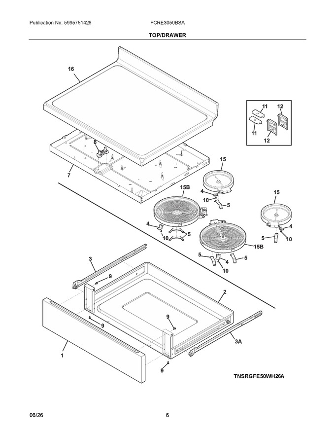 Diagram for FCRE3050BSA
