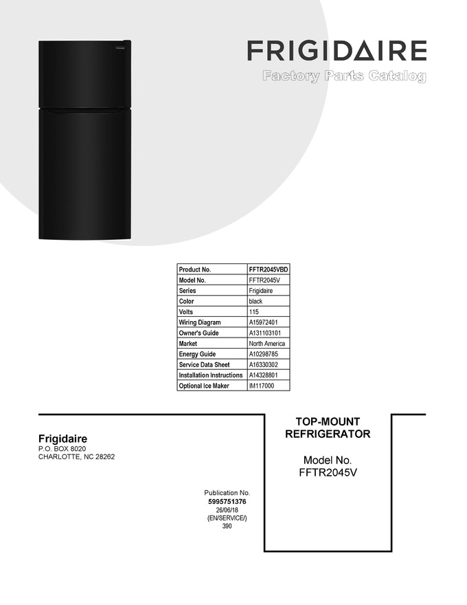 Diagram for FFTR2045VBD
