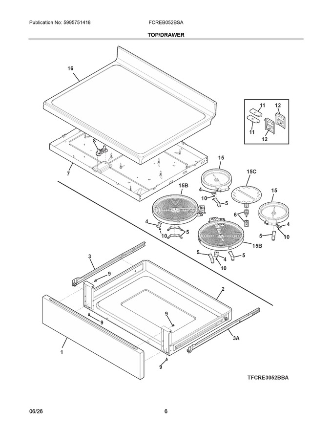 Diagram for FCREB052BSA