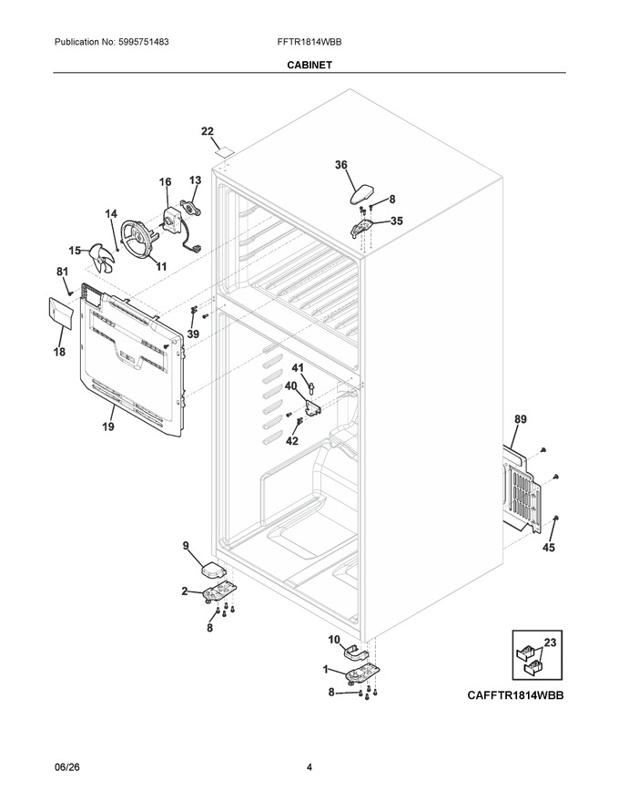 Diagram for FFTR1814WBB