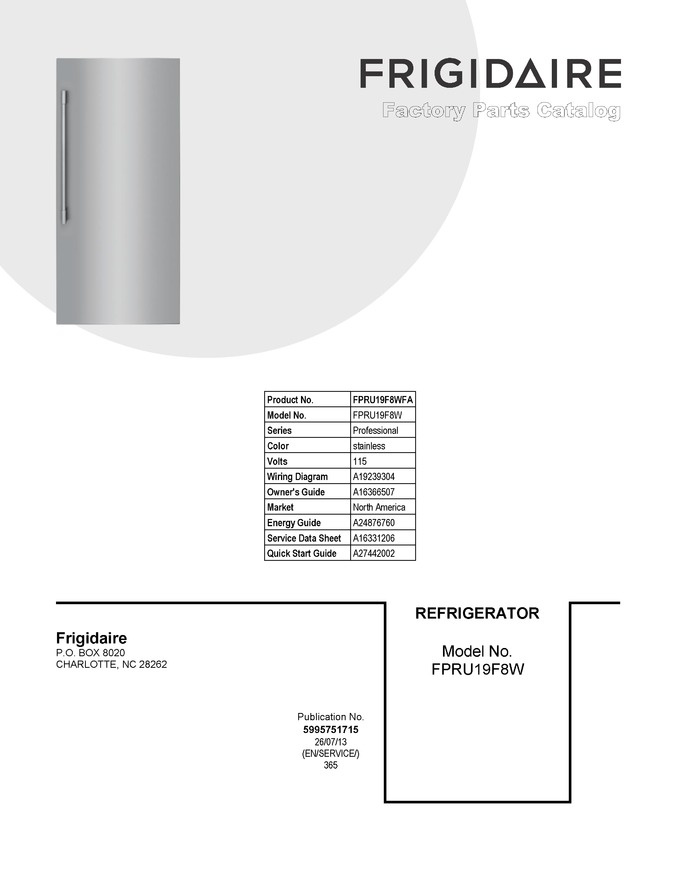 Diagram for FPRU19F8WFA