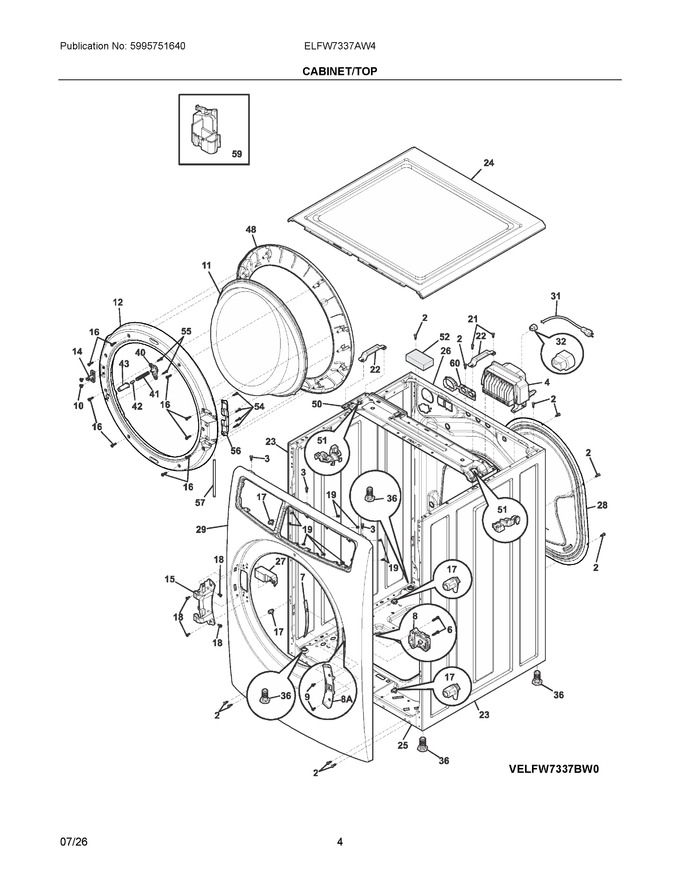 Diagram for ELFW7337AW4