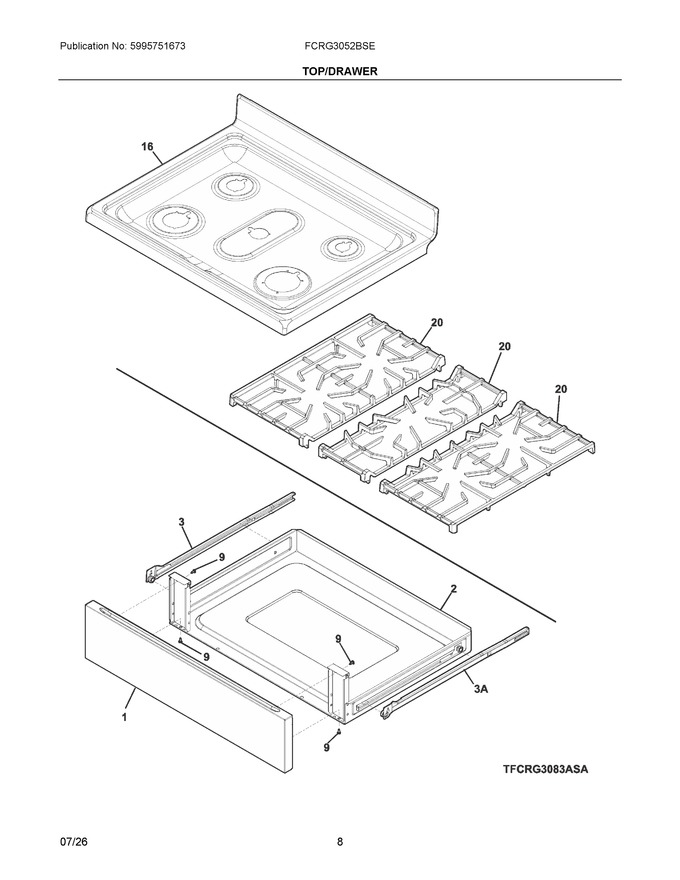 Diagram for FCRG3052BSE