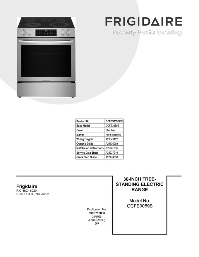 Diagram for GCFE3059BFB