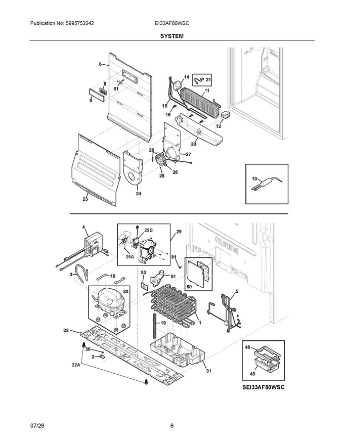 Diagram for EI33AF80WSC