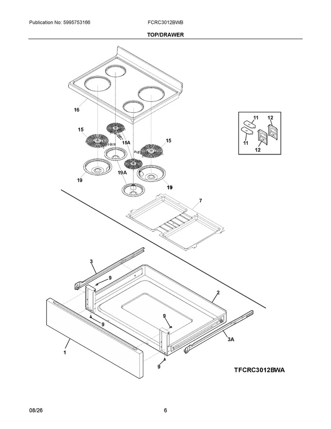 Diagram for FCRC3012BWB