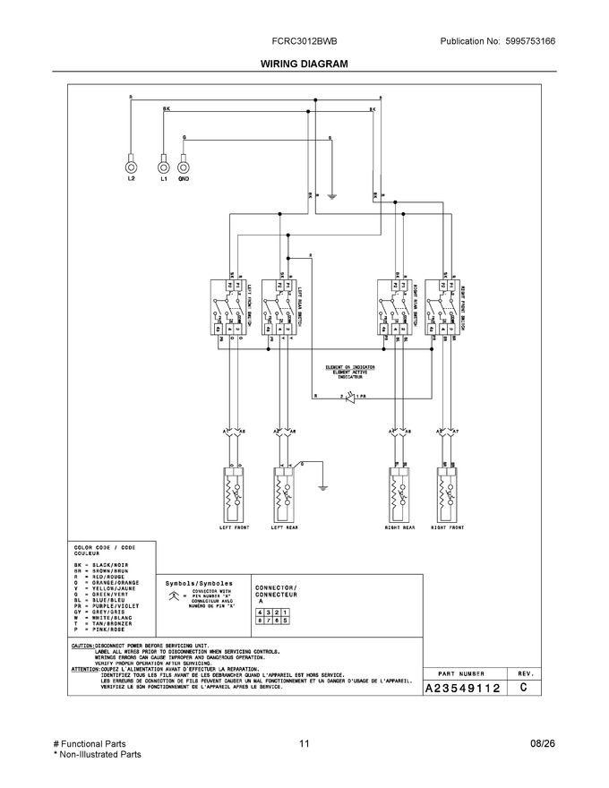 Diagram for FCRC3012BWB