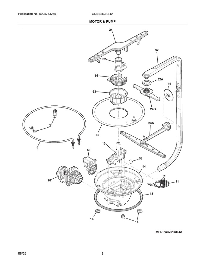 Diagram for GDBE250AS1A