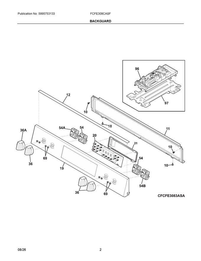 Diagram for FCFE308CASF