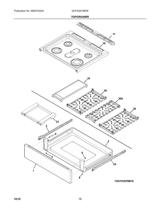 Diagram for GCFG3070BFB