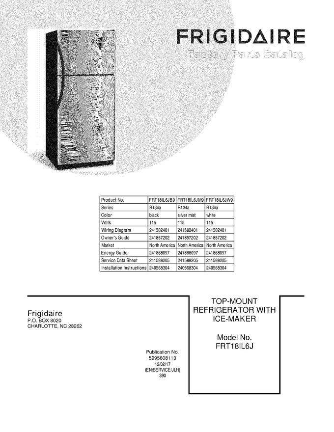 Diagram for FRT18IL6JW9