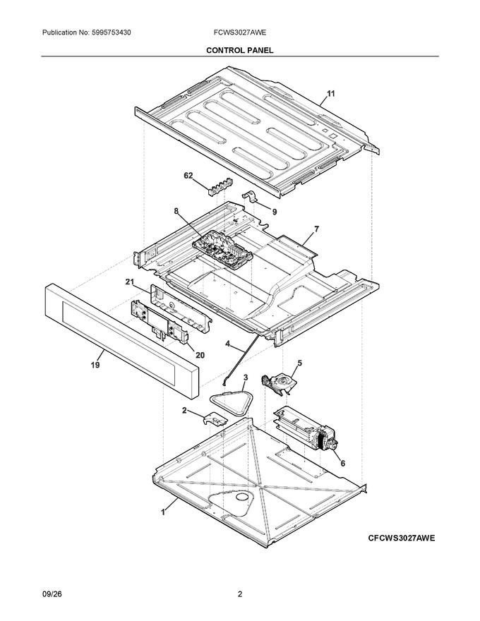 Diagram for FCWS3027AWE