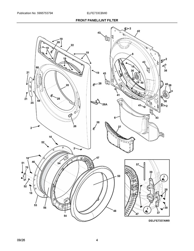 Diagram for ELFE733CBW0