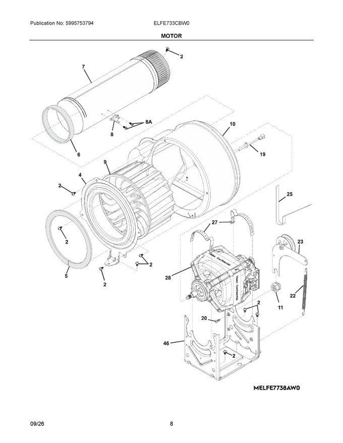 Diagram for ELFE733CBW0