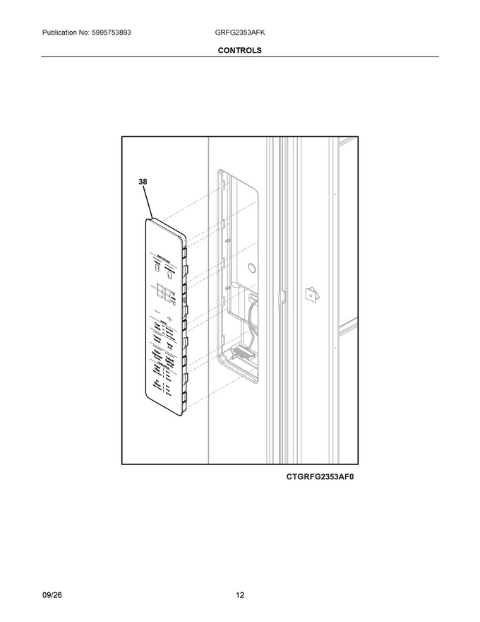 Diagram for GRFG2353AFK