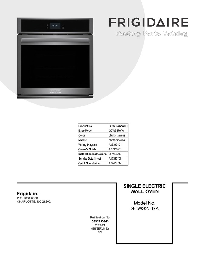 Diagram for GCWS2767ADH