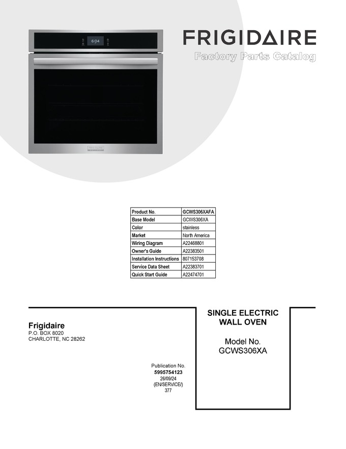 Diagram for GCWS306XAFA