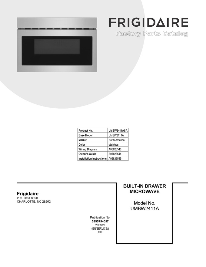 Diagram for UMBW2411ASA