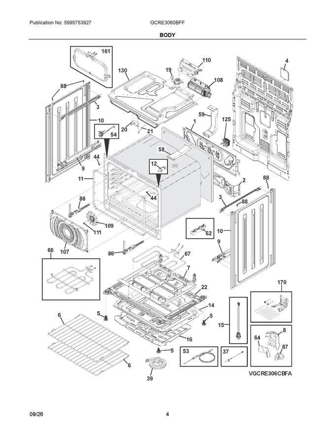 Diagram for GCRE3060BFF