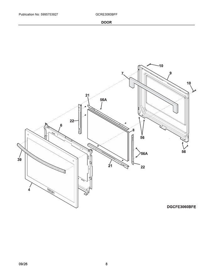 Diagram for GCRE3060BFF