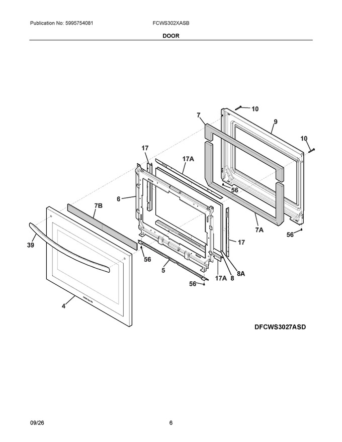 Diagram for FCWS302XASB