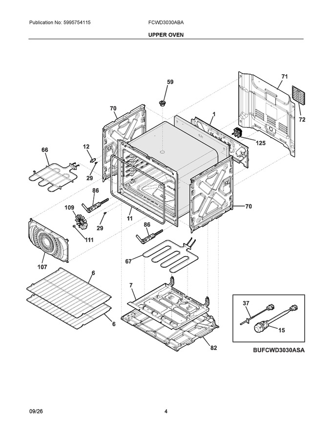 Diagram for FCWD3030ABA