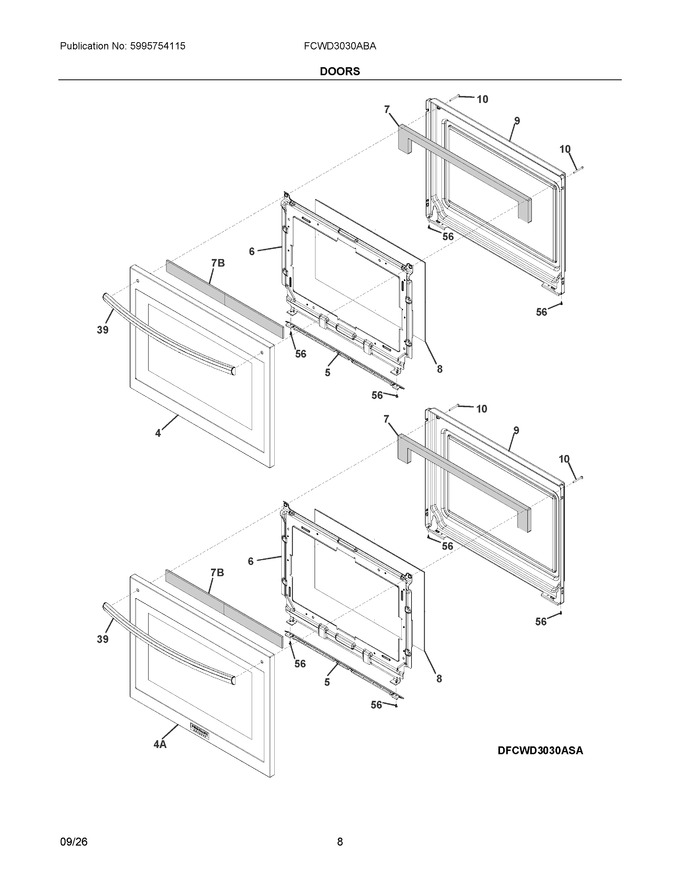 Diagram for FCWD3030ABA
