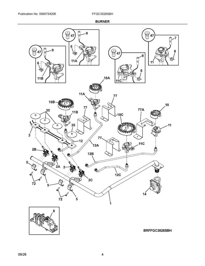 Diagram for FFGC3026SBH
