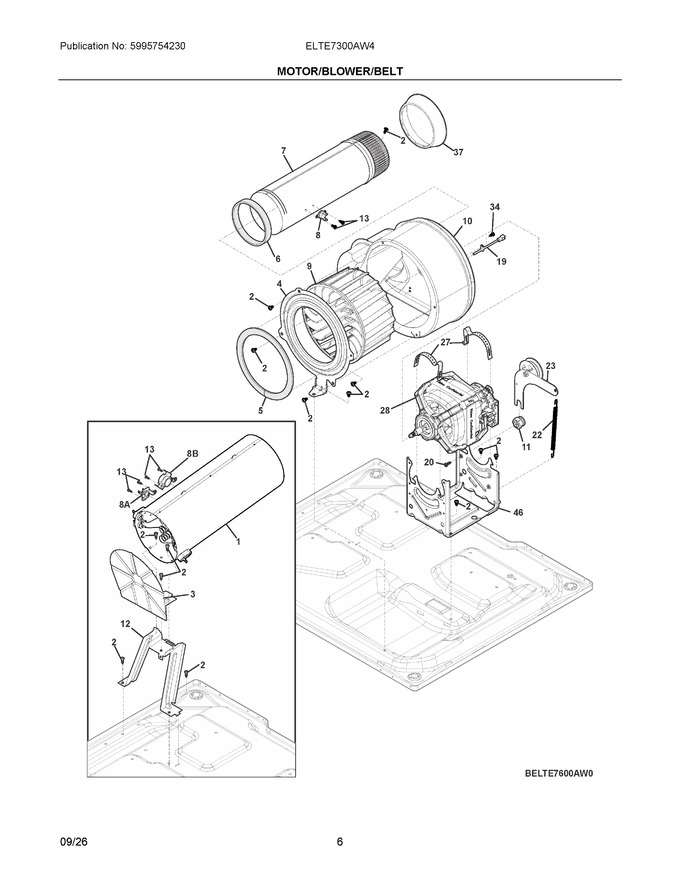 Diagram for ELTE7300AW4