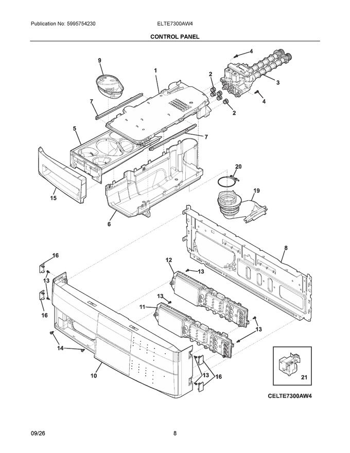 Diagram for ELTE7300AW4