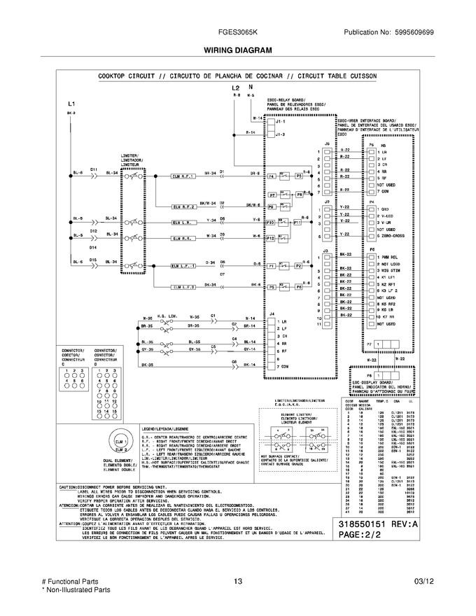 Diagram for FGES3065KWF