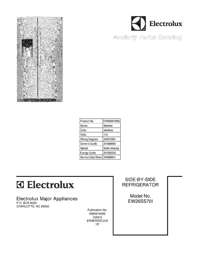 Diagram for EW26SS70IS6