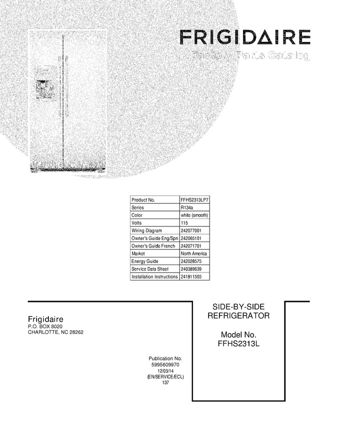 Diagram for FFHS2313LP7