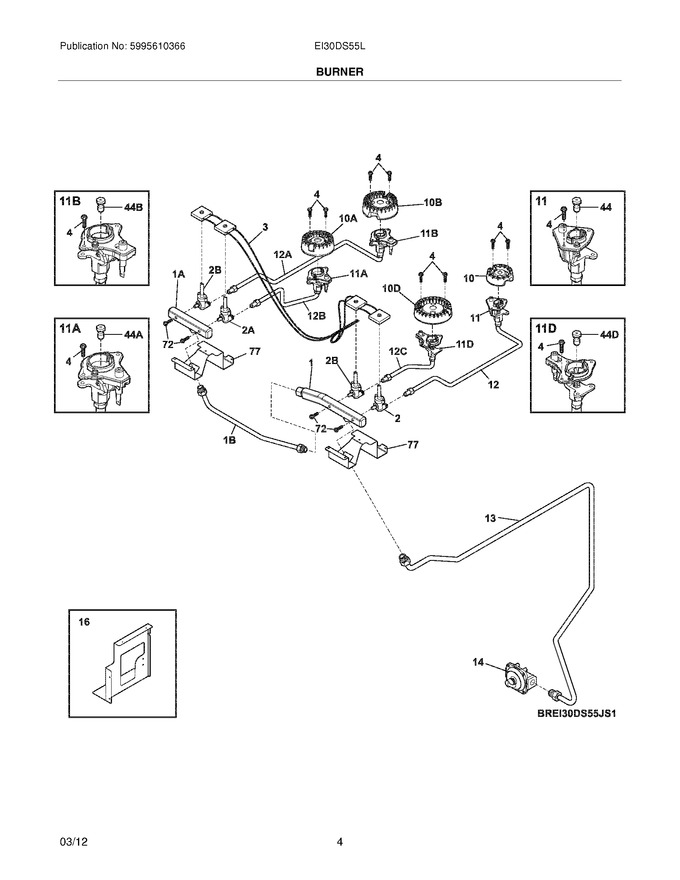Diagram for EI30DS55LBA