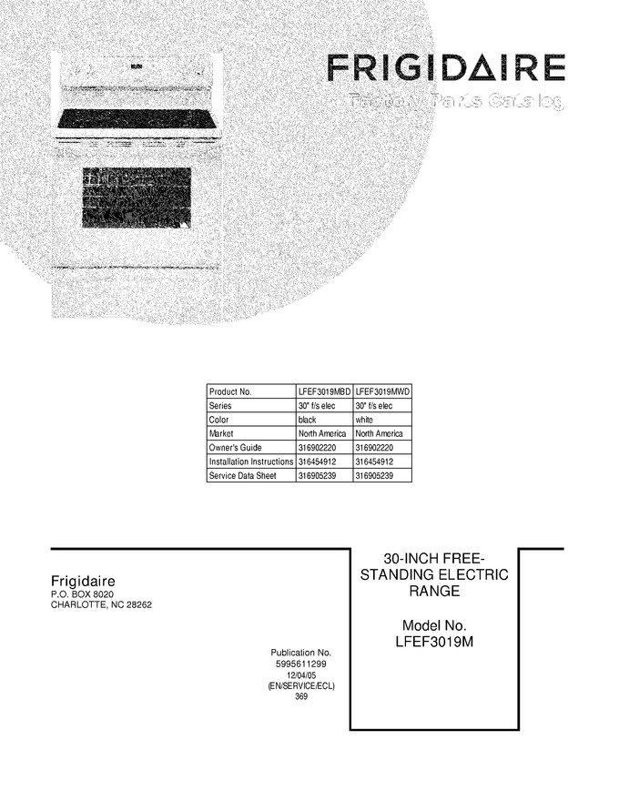 Diagram for LFEF3019MWD