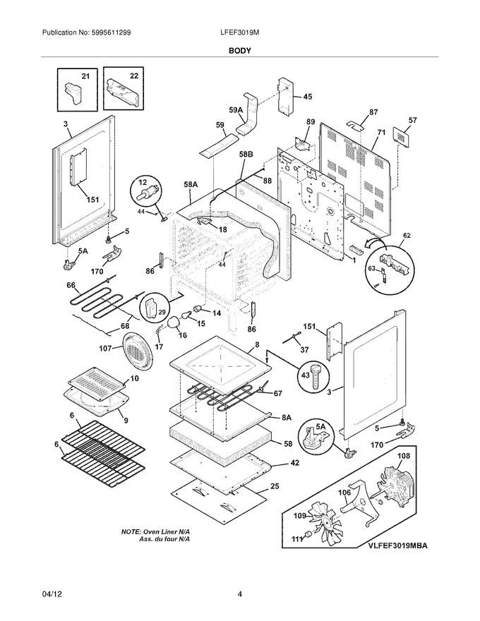 Diagram for LFEF3019MWD