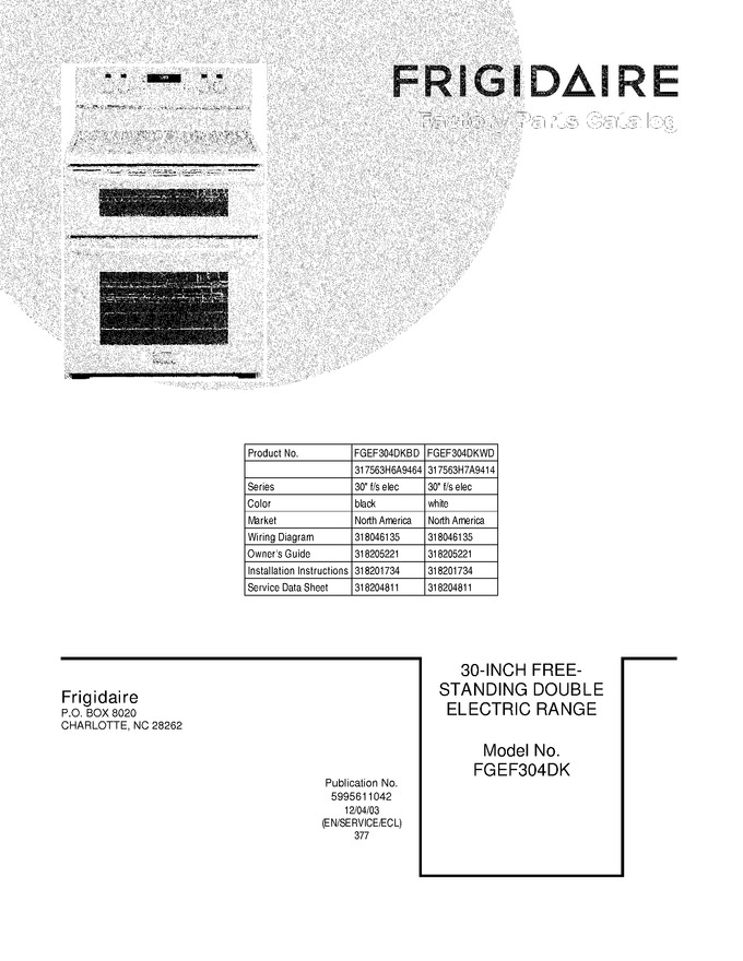 Diagram for FGEF304DKWD