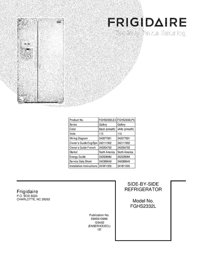 Diagram for FGHS2332LP5