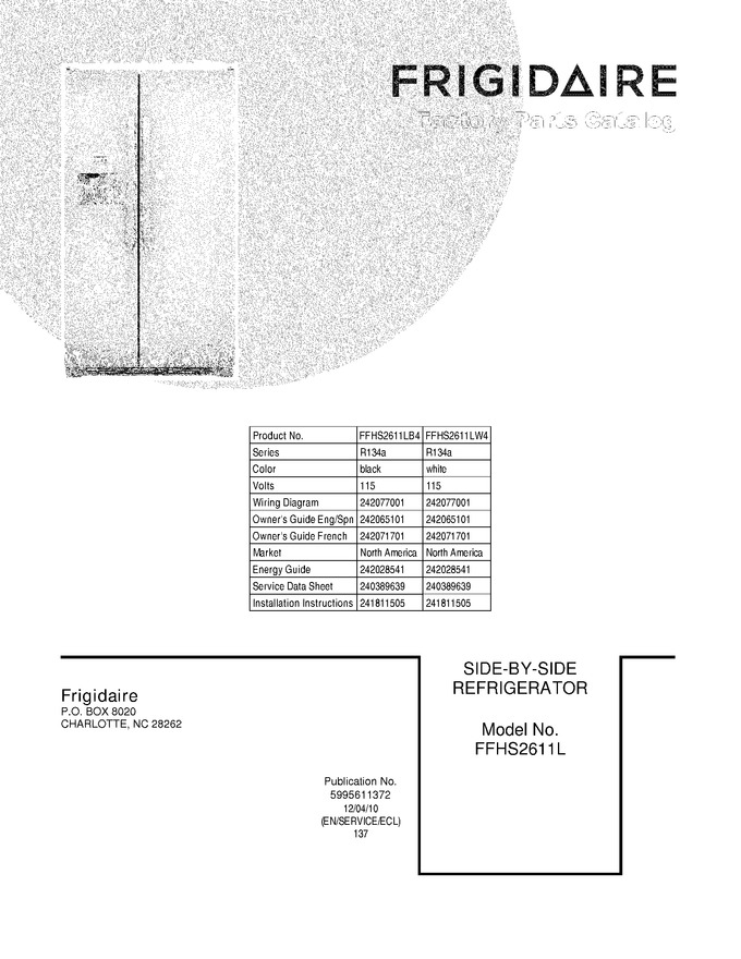 Diagram for FFHS2611LW4