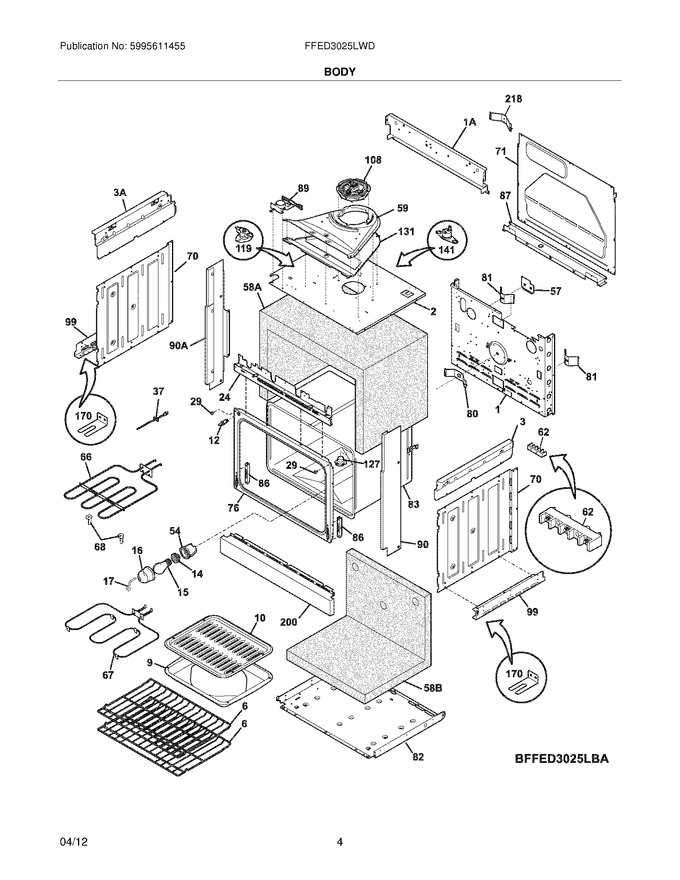 Diagram for FFED3025LWD