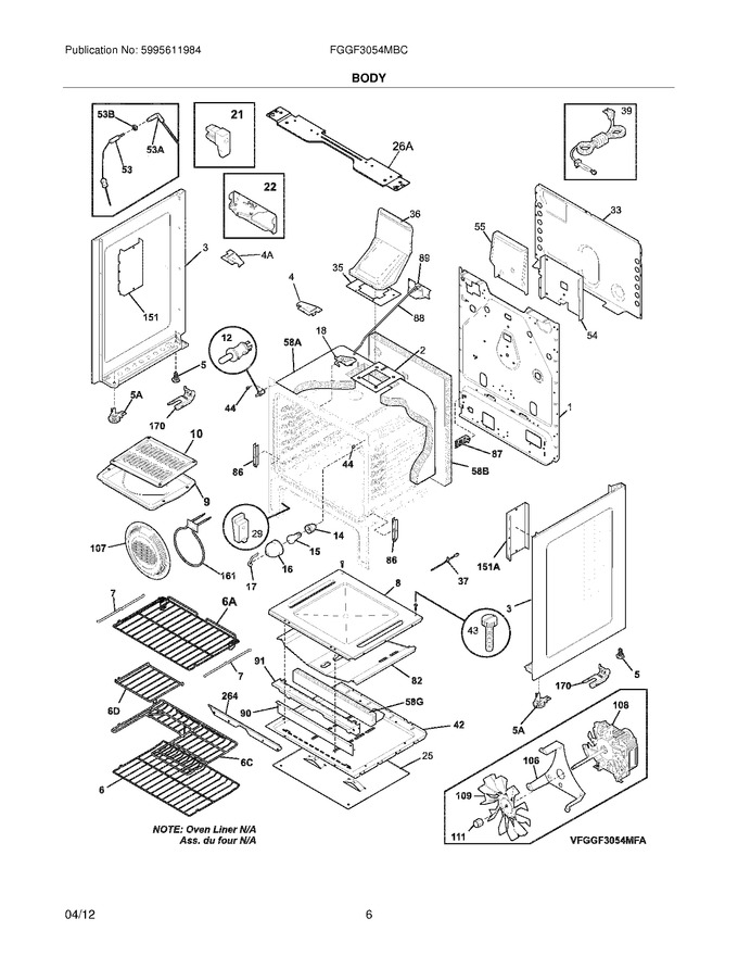Diagram for FGGF3054MBC