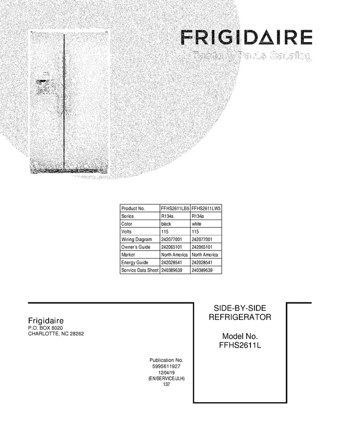 Diagram for FFHS2611LW5